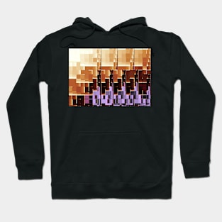 Abstract Cityscape Pattern Hoodie